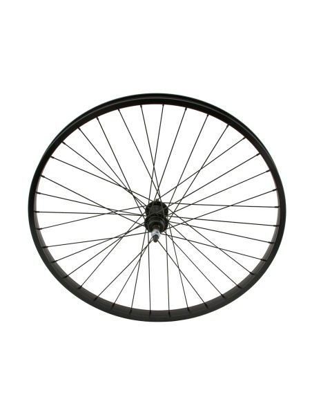 26 x 1.75 Alloy Free Wheel 36 Spoke 14gBlack 3/8 Axle Single Wall Black.